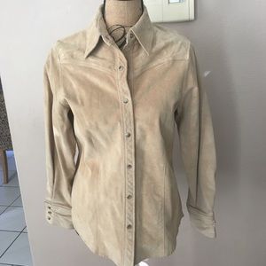 Eddie Bauer washable Seattle suede size M top